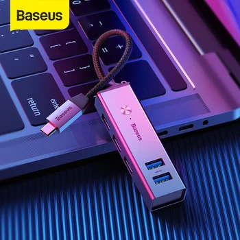 Baseus 5 Prievadai USB C HUB 3,0 USB Type C 