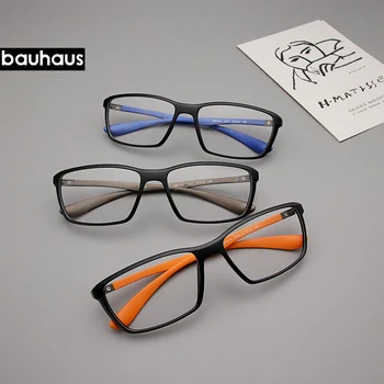 Bauhaus prekės Aukščiausios Kokybės Ultem Akinių Rėmeliai Mados spalvinga Optinių Rėmelių Vyrų ir Moterų kvadrato rėmo 7018 trumparegystė aišku