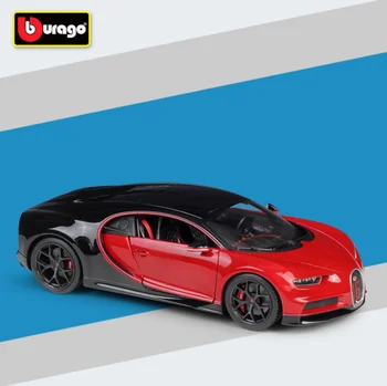 Bburago 1:18 2017 Bugatti Chiron Automobilių Sporto Juoda Diecast Modelio Automobilių Žaislas Naujas, Box Nemokamas Pristatymas