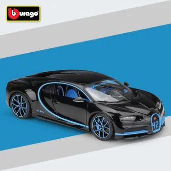 Bburago 1:18 2017 Bugatti Chiron Automobilių Sporto Juoda Diecast Modelio Automobilių Žaislas Naujas, Box Nemokamas Pristatymas
