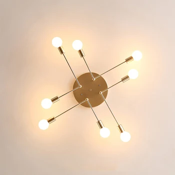Becornce Lubų Lempa, Modernios LED Miegamųjų Namo Kambarį Kaustytomis Geležies Lubų Lempa Pakabukas Lemputė 220V E27 (Lemputė nepridedami)