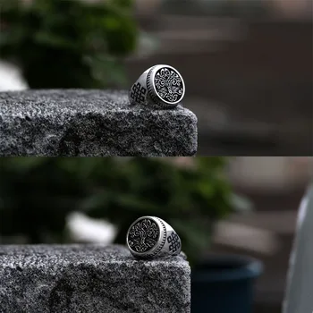 Beier vyrų nerūdijančio plieno viking mados žiedas gera išsamiai unikalus žmogus amuletas asmenybės dovana, papuošalai LR732