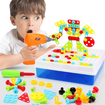Berniukas Žaislai, Elektriniai Gręžimo, Žaislų, Modeliavimo Įrankis, Žaislas Surinkti Rungtynės 