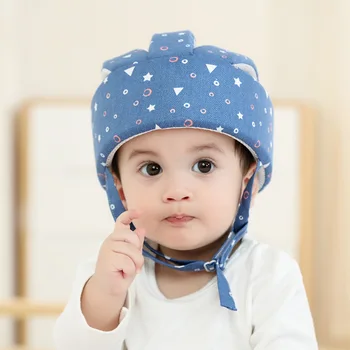 Berniukų, Mergaičių, Kūdikių Apsauginis Šalmas Kūdikių Skrybėlės Išmokti Vaikščioti Medvilnės Anti-susidūrimo Saugos Šalmas Reguliuojamas Vaikščioti Vaikų Kepurės