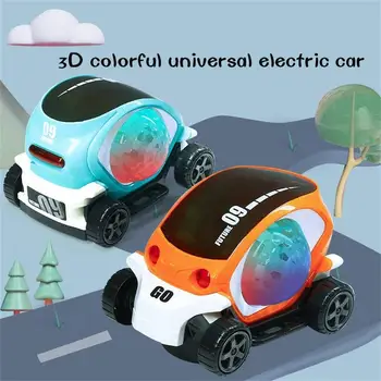 Besisukantis Muzikos Automobilių - 2020 M. Naujų Automobilių 3D Muzika ir Šviesa, Žaislas, Automobilių Elektros Universalus Sukasi Spalvinga Muzika Automobilių Vaikams, Kūdikių Švietimo žaislas