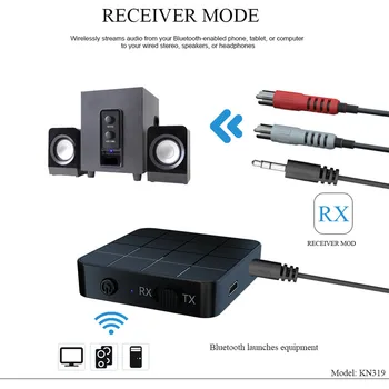 Bluetooth 5.0 4.2 Garso Imtuvas, Siųstuvas 2 IN 1 3.5 3.5 mm AUX Lizdas RCA Stereo Muzikos Belaidžio ryšio Adapteris, Skirtas TV PC Automobilio Garsiakalbius