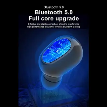 Bluetooth 5.0 TWS Belaidė laisvų Rankų įranga Dual Ausinių, Muzikos, Sporto Ausines 9D Garso w/ Įkrovimo Langelį 