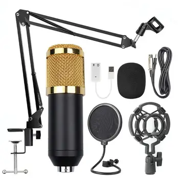 BM800 mikrofonas Profesionalus Pakabos Mikrofono Rinkinį Studio Live Stream Transliavimo Įrašymas Kondensatoriaus Mikrofonas, Mikrofono Rinkinį