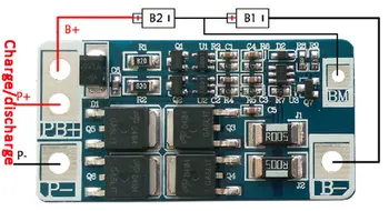 Bms 2S 10A, su pusiausvyra lifepo4 6.4 V 18650 BMS PCM akumuliatoriaus apsaugos valdybos bms pcm už lifepo4 baterija ląstelių pack