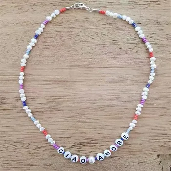 Boho Puka Gamtos cowrie Shell karoliai moterų pareiškimą baroko perlas bijoux choker karoliai Collier de coquillages papuošalai 2019