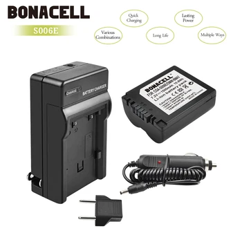 Bonacell 1500mAh CGA-S006 CGR CGA S006E S006A S006 NT-BMA7 Fotoaparato Baterija+Kroviklis Panasonic DMC FZ7 FZ8 FZ18 FZ28 FZ50 L50