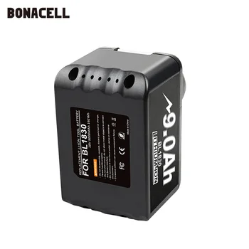 Bonacell 18V 9000mAh BL1830 Ličio Baterija gali Pakeisti Makita Grąžtų LXT400 194205-3 194309-1 BL1815 BL1840 BL1850 L50