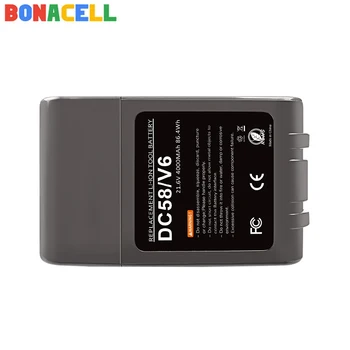Bonacell 21.6 V 4000mAh Li-ion Baterija Dyson V6 DC58 DC59 DC61 DC62 DC74 SV09 SV07 SV03 965874-02 Dulkių siurblys Baterijos