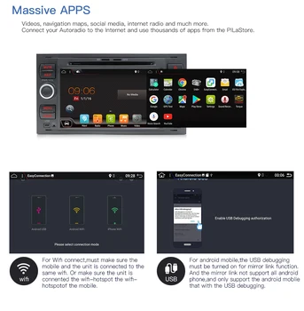 Bosion Quad core Android 10 Automobilių DVD 2-Din car stereo Ford Mondeo