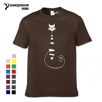 Boutique 16 Spalvų Funny Cat T-shirt Aristocat Spausdinimo Animacinių filmų T-shirt Harajuku Mados Mens Tee Marškinėliai Homme Unisex Hip-Hop
