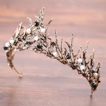 Bridal Crown Lankelis Nuotaka Vestuvių Hairdress Princess Crown Rankų Darbo Plaukų Juosta Korėjos Nuotakos Hairband Plaukų Lankelis