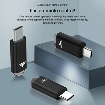 C tipo Micro USB Sąsaja Smart App Kontrolės Mobiliojo Telefono Rremote Kontrolės Belaidžiu Infraraudonųjų spindulių IR buitine Technika Adapteris