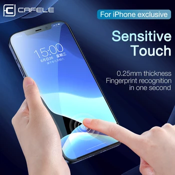 Cafele 2vnt Screen Protector, Stiklo iPhone 12 Pro Max Visiškai Padengti Apsaugine Plėvele, Skirta 
