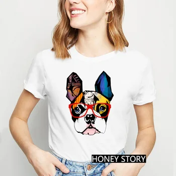 Camiseta con estampado de Jorkšyro Terjeras para mujer, remera de tacón alto con estampado de perro y Jorkšyro Terjeras, playera