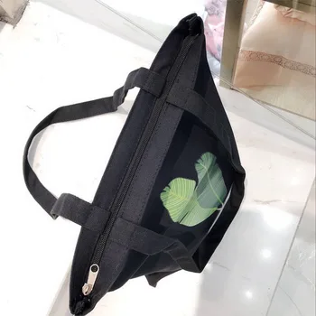 Canvas Tote Krepšys Moterims 2019 Moterų Rankinės Ekologinio Daugkartinio Naudojimo Medžiaga Pirkinių Krepšys Studentų Knygų Krepšiai Ponios Atsitiktinis Shopper Bag Black