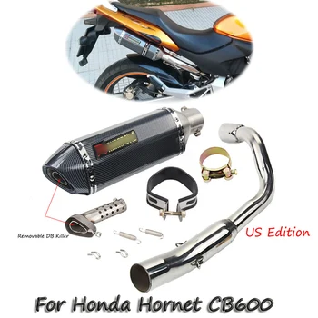 CB600 Hornet CB600F dujų Išmetimo Duslintuvo Vamzdis Uodegos Vidurio Prisijungti Nuorodą Vamzdis Su DB Žudikas Motociklo Išmetimo Modifikuotu Honda CB600