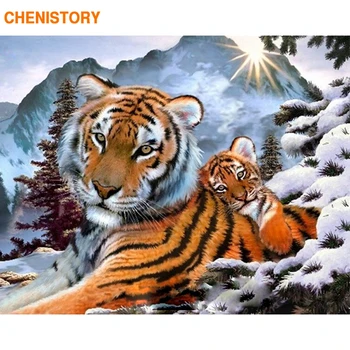 CHENISTORY Frameless Tigras Meilė 