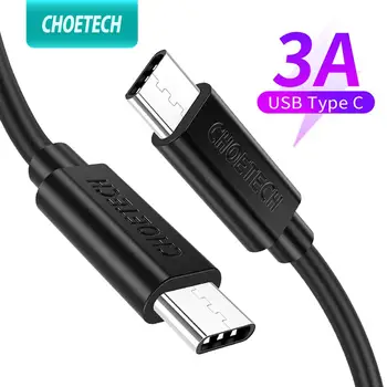 Choetech Kabelį, tipas C su USB C Samsung S8 S9 Pastaba 9 8 PD 60W Greitai Įkrauti 4.0 greito įkrovimo laidas USB-C 