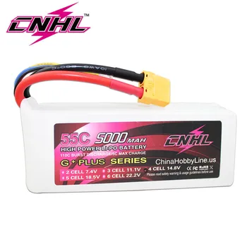 CNHL G+PLIUS 5000mAh 4S 14.8 V 55C Lipo Baterijos