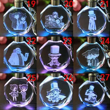 COSANER Detective Conan Vaidmuo Anime Individualų LED Raktų pakabukai paketų prižiūrėtojų raktinę Kristalų Pultelio Šviesos Keyholder Unisex Dovanos