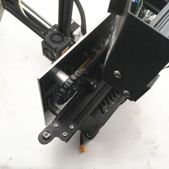 Creality Ender 3/3S 3D spausdintuvas aliuminio Kieta Lova Mount upgrade kit Ender-3 PRO kietos aliuminio stiklinimo darbas, su apsauga nuo laidų ištraukimo