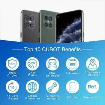 Cubot C30 Išmanųjį telefoną 8GB 128GB/256 GB 48MP Quad Kamera Pasaulio 4G LTE Gel P60 NFC 6.4 Colių FHD+ 4200mAh 