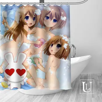 Custom Sexy anime merginos dušo užuolaidos naujų didelių Europos ir Amerikos stiliaus spausdinimo versija poliesteris dušo užuolaidos