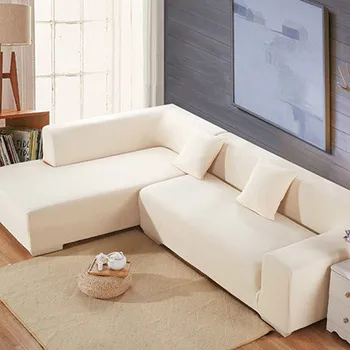 Dangteliai ant sofos, foteliai sofos padengti medžiaga soild slipcover elastinga Kampe sofa cover l formos ruožas baldai, sofos dangtis