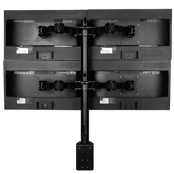Darbalaukio Quad Stebėti Sunkiųjų Mount keturios Rankos LCD Stovėti Quad Ekranai Tinka 10
