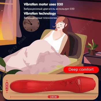 Daugiafunkcinis vibratorius dildo smart flirtuoti masturbacija g spot klitorio stimuliacija USB įkrovimo masažas moteris suaugusiųjų sekso žaislas