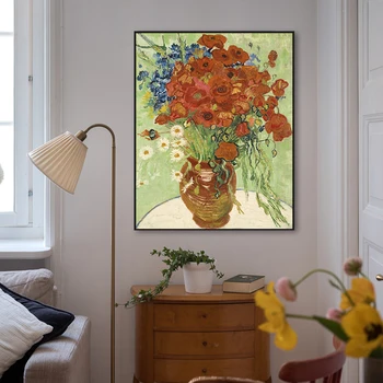 Dažų numeris meno tapybos numeriai Ranka-dažytos Van Gogho darbai viešbutį namo koridorius, dekoratyvinis dažymas