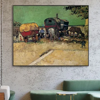 Dažų numeris meno tapybos numeriai Ranka-dažytos Van Gogho darbai viešbutį namo koridorius, dekoratyvinis dažymas