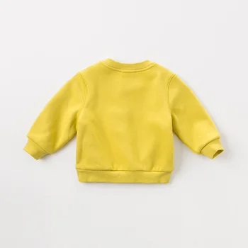 DB11454 dave bella žiemos kūdikių berniukų spausdinti puloveris vaikus ilgomis rankovėmis marškinėliai kūdikiams, vaikiška puloveris viršūnes tees