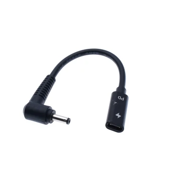 DC Maitinimo Adapteris 4.0x1.35 mm Male Plug į USB C Tipo Moterų Jungtis su Cabe Laidą Asus Zenbook UX21A UX31A UX32A