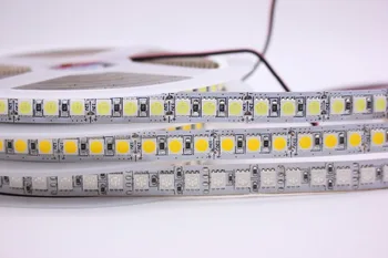 DC12V 24V LED juosta 5050 120LEDs/m 5M 600LED Super Šviesus 5050 LED Lanksti Juosta RGB Šviesos ,Balta,Balta šilta, Neperšlampama ne