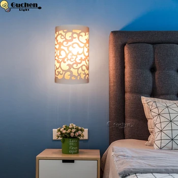 Decoratio Sienos Lempos LED miegamojo lovos prie Sienos tvirtinamas Sconce Šviesos lempos Dekoratyvinis Kambarį Vila Loft Koridoriaus Sienoje Šviesos E27