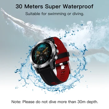 Deelife Smartwatch Vyrų Smart Žiūrėti 2020 m. Vyras Plaukimo 30 Metrų atsparus Vandeniui Kompasas Prijungtas 