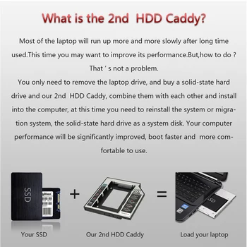 DeepFox 2nd HDD Caddy 12,7 mm 2.5