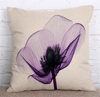 Dekoratyvinis mesti pagalvės užvalkalą kvadrato formos spalvinga augalų, gėlių medvilnės skalbiniai, pagalvės dangtelis sofa namų 