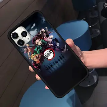Demon Slayer Anime Telefono dėklas skirtas iPhone 11 12 Pro MAX 8 7 Plus SE 2020 m.
