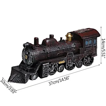 Derliaus Nostalgiškas Garo Traukinio Modelis Darbalaukio Papuošalai Senovinių Amatų Lokomotyvo Modelis, Namų Puošybai Suvenyrų Gimtadienio Dovanos