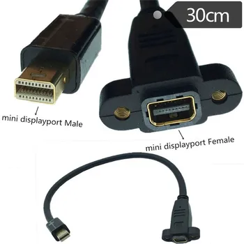 Dešinės į Kairę aukštyn Žemyn 90 laipsnių Kampu, Mini DP, kad Mini DP 4K Kabelį Mini DisplayPort 