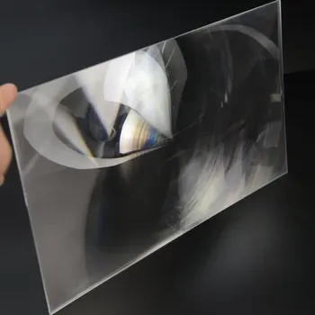 Didelis 400x300mm Optinis PMMA Plastiko Saulės Frenelio Lęšio Židinio nuotolio Projektorius Plokštumos didinamasis stiklas,Saulės Cncentrator Objektyvas 1PC