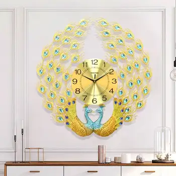 Didelių 3D Deimantų Kristalų Kvarco Povas Sieniniai Laikrodžiai Europos Šiuolaikinės Namų Kambarį Dekoro Silent Sieninis Laikrodis Greitas pristatymas