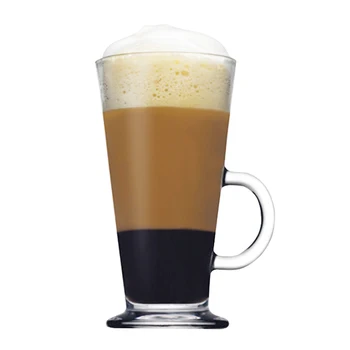 Didelės Apimties Kavos Puodelis su Rankena Sluoksniuotą Latte Kavos Puodelio Arbatos Puodelio Pochlebca Taurės Skaidraus Stiklo Puodelis kavos puodeliai